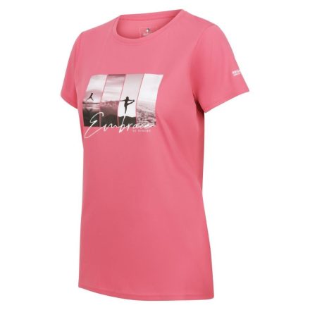 Regatta Womens Fingal VII női gyorsan száradó póló rózsaszín/korall/pink