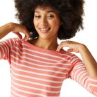 Regatta Bayletta Tee Női pamut felső rózsaszín/korall/pink