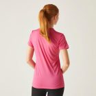 Regatta Wmn Fingal V-Neck Női gyorsan száradó póló rózsaszín/korall/pink