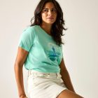 Regatta Filandra IX Női pamut póló zöld