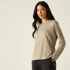 Regatta Wmn Mindo L/S Tee Női gyorsan száradó felső bézs