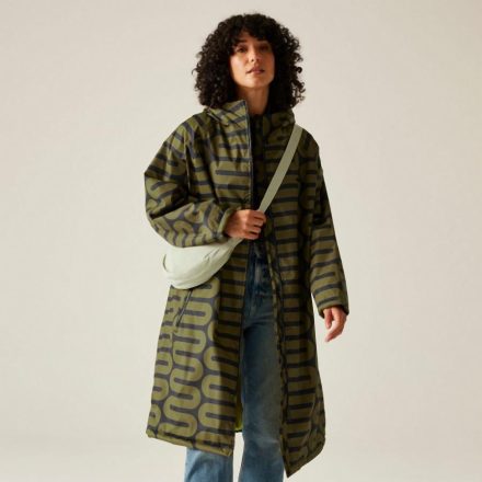 Regatta Orla ChangingRobe Női bélelt esőkabát  zöld