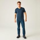 Regatta Fingal V-Neck Férfi gyorsan száradó póló kék