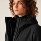 Regatta Womens Dallymoore Női vízálló bélelt kabát fekete