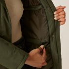 Regatta Sabinka II Női bélelt kabát 10000 vízálló és lélegző zöld