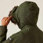 Regatta Sabinka II Női bélelt kabát 10000 vízálló és lélegző zöld