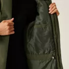 Regatta Yarli Női bélelt meleg kabát 15000 vízálló és lélegző zöld