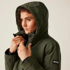 Regatta Yarli Női bélelt meleg kabát 15000 vízálló és lélegző zöld