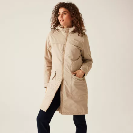 Regatta Romine II Női bélelt meleg kabát 10000 vízálló és lélegző bézs