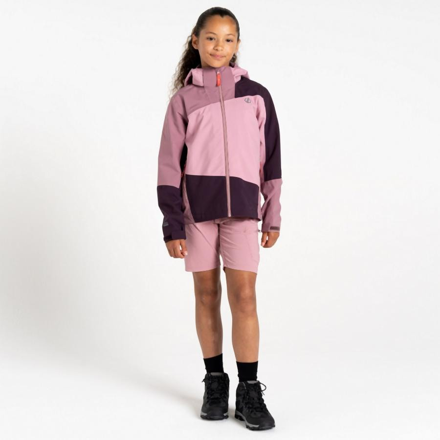Dare2be Explore II Jacket Gyerek esőkabát rózsaszín/korall/pink