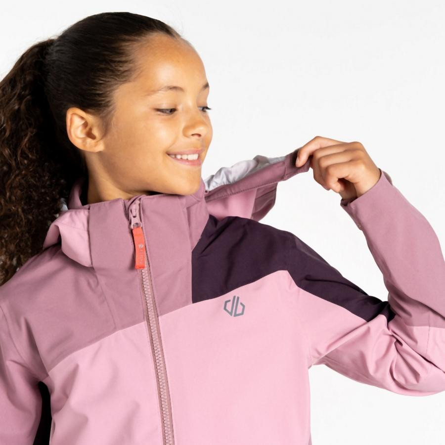 Dare2be Explore II Jacket Gyerek esőkabát rózsaszín/korall/pink