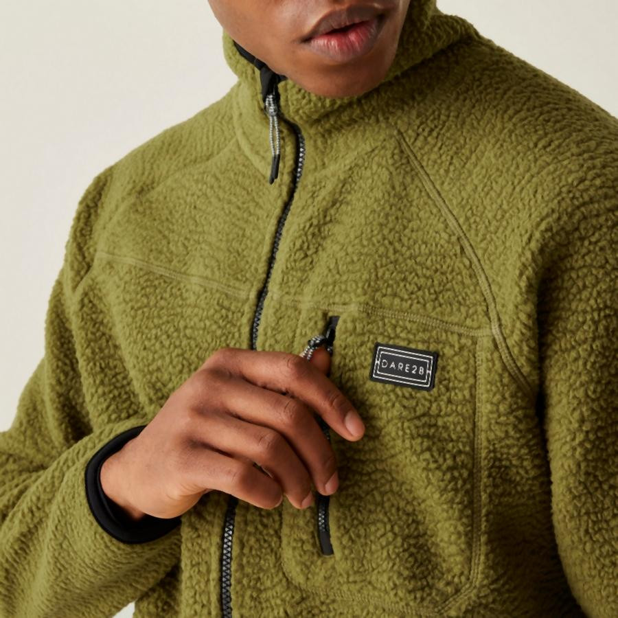 Dare2be Camber Fleece Férfi polár felső zöld Dare2be Camber Fleece Férfi polár felső zöld
