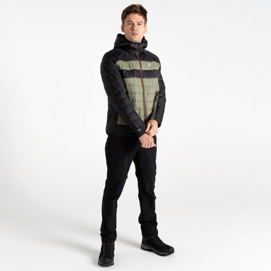 Dare2be Touring II Jacket Férfi steppelt kabát zöld