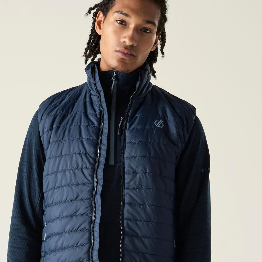 Dare2be Air Lite Gilet Férfi steppelt mellény kék Dare2be Air Lite Gilet Férfi steppelt mellény kék