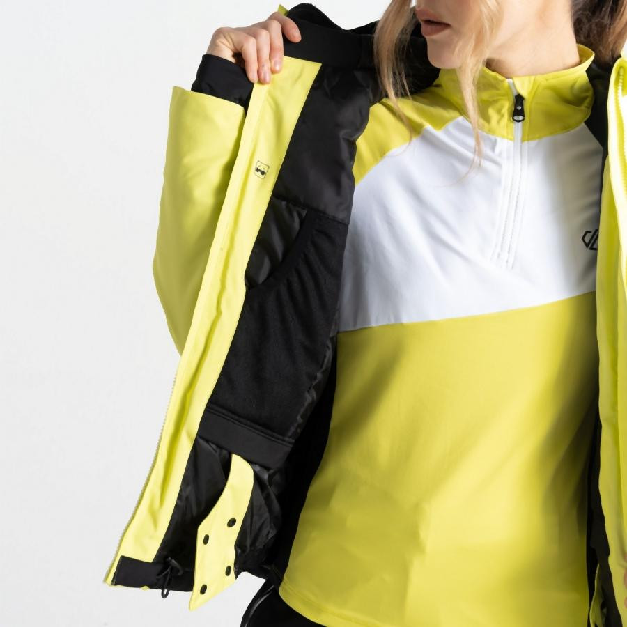 Dare2be Chute Jacket Női síkabát 20/30000 mm sárga