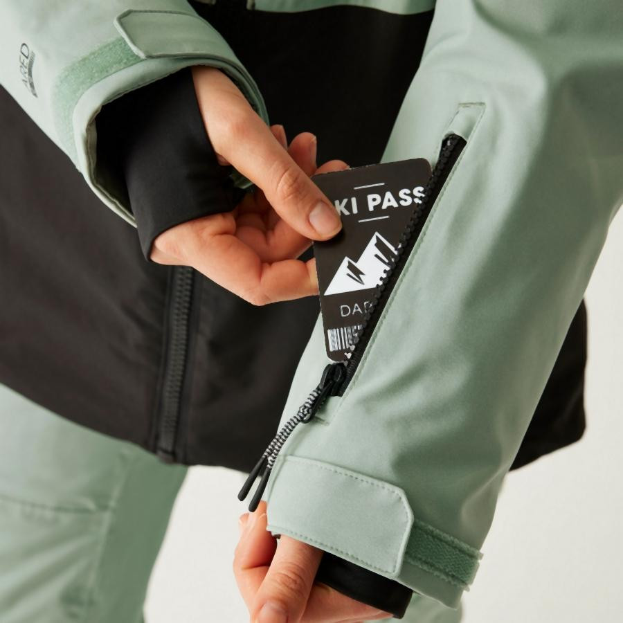 Dare2be Gnarly Jacket Női prémium síkabát zöld