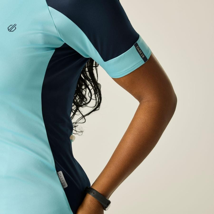 Dare2be Flutter Jersey Női kerékpáros mez kék Dare2be Flutter Jersey Női kerékpáros mez kék