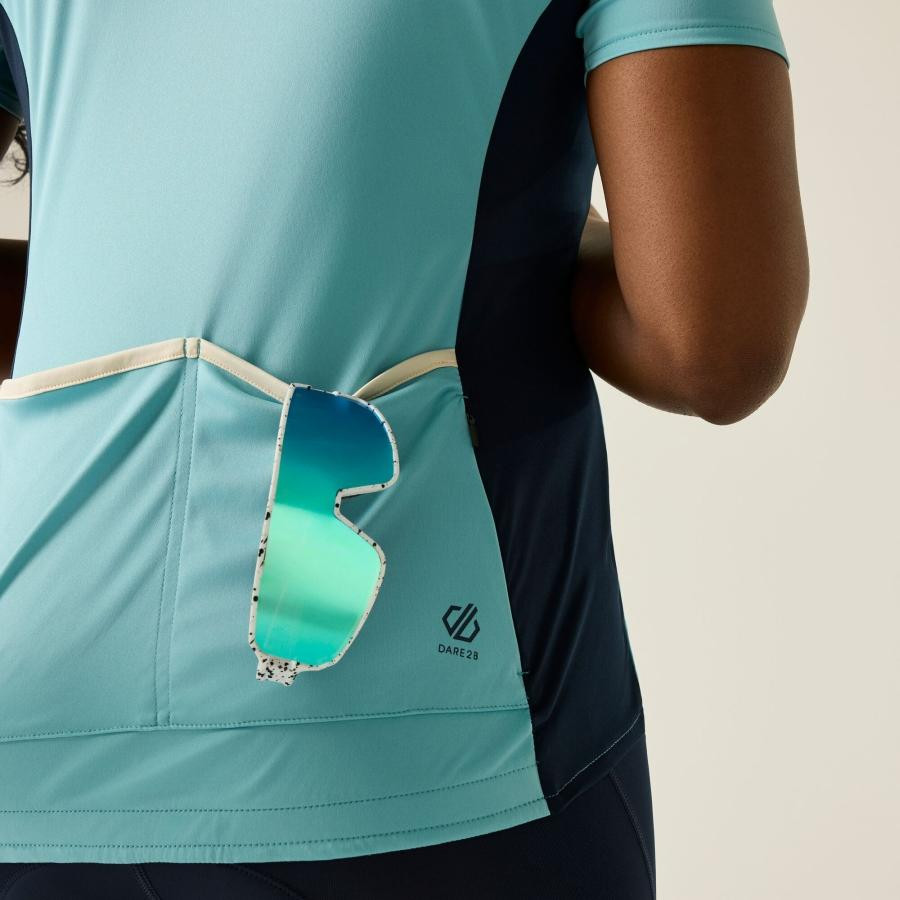 Dare2be Flutter Jersey Női kerékpáros mez kék Dare2be Flutter Jersey Női kerékpáros mez kék