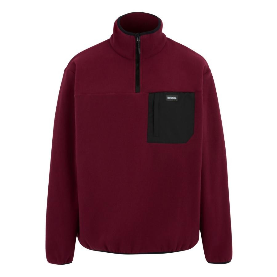 Regatta Frankie Half Zip Férfi polár pulóver bordó