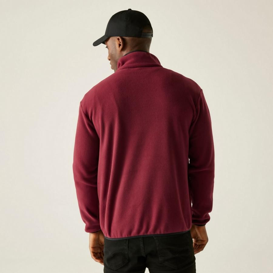 Regatta Frankie Half Zip Férfi polár pulóver bordó
