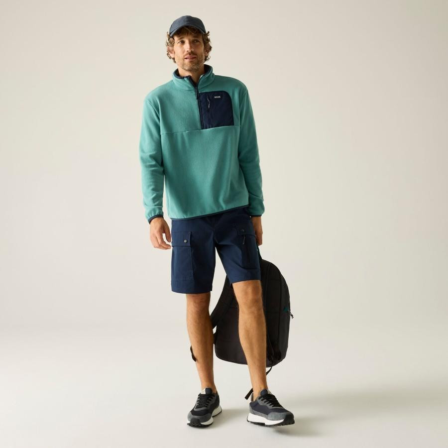 Regatta Frankie Half Zip Férfi pulóver zöld