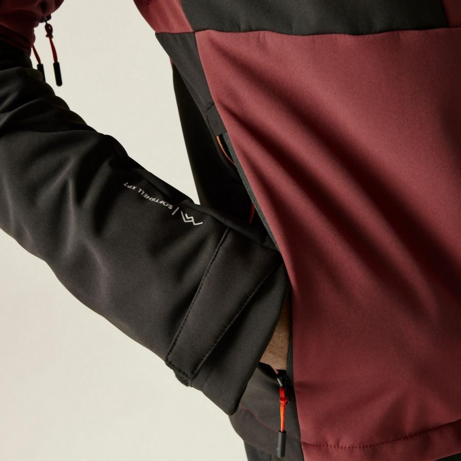 Regatta Hewitts Férfi softshell 15000 mm bordó