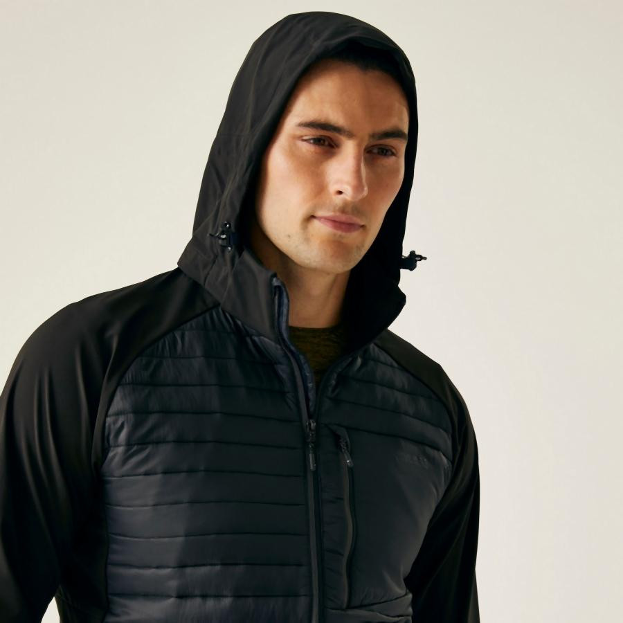 Regatta Pro Hybrid II Férfi softshell kabát fekete Regatta Pro Hybrid II Férfi softshell kabát fekete