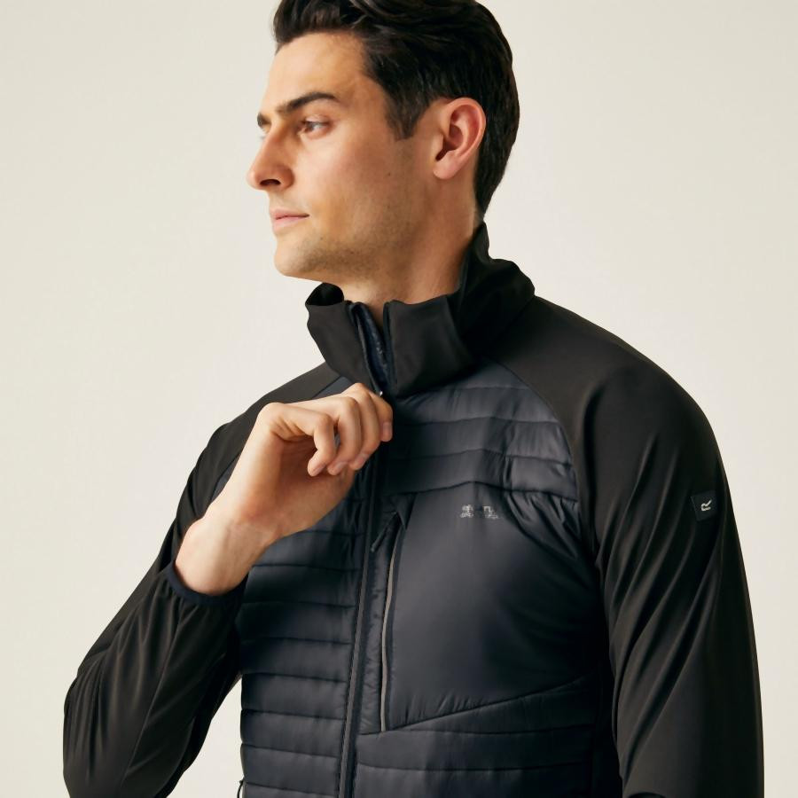 Regatta Pro Hybrid II Férfi softshell kabát fekete Regatta Pro Hybrid II Férfi softshell kabát fekete