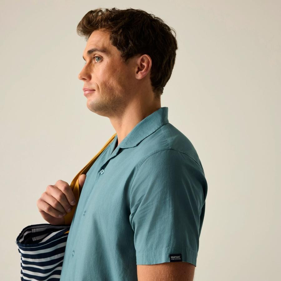 Regatta Hadlin Shirt Férfi pamut ing kék