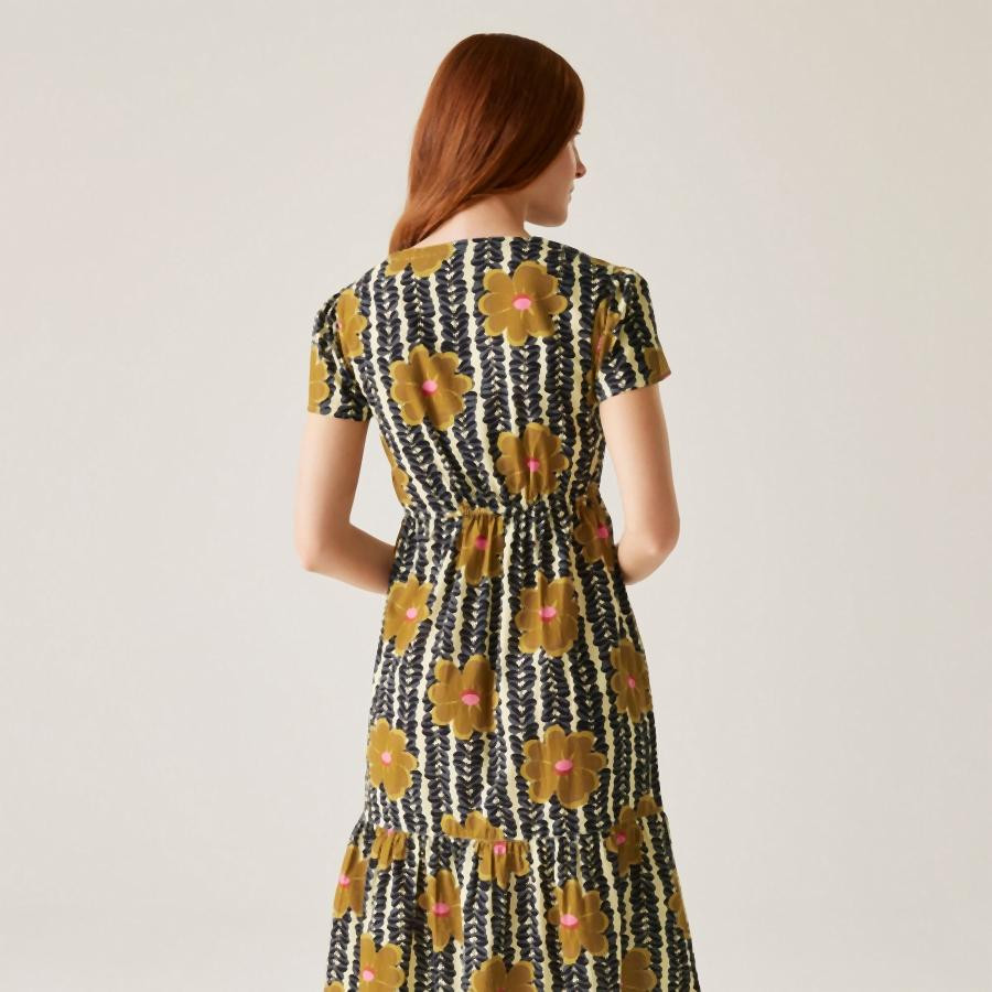 Regatta OrlaTierMidiDress Női ruha sárga