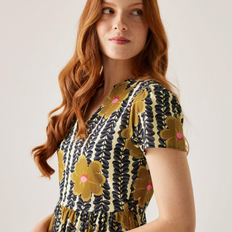 Regatta OrlaTierMidiDress Női ruha sárga