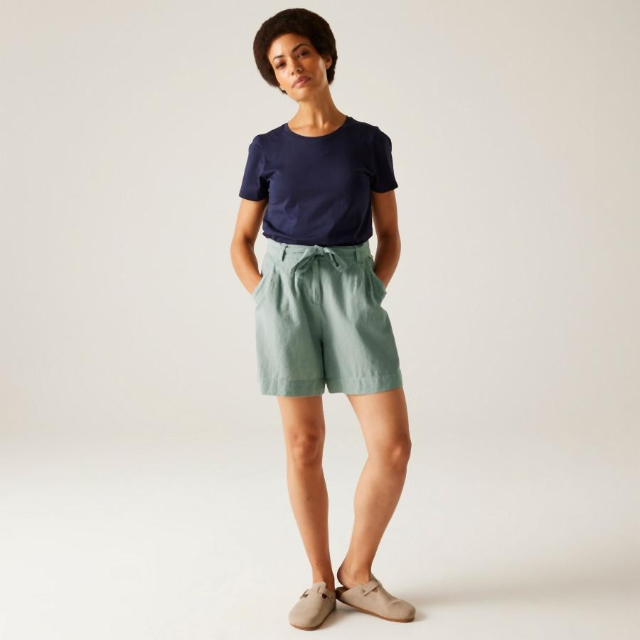 Regatta Sabela Shorts ll Női pamut-len rövidnadrág színes
