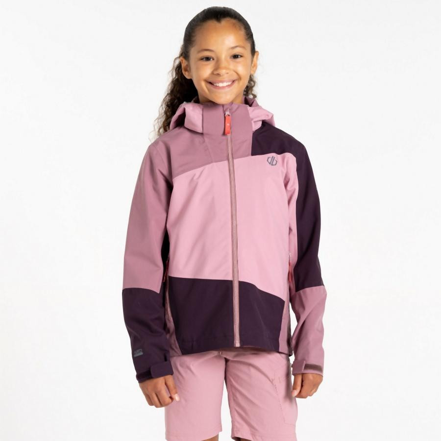 Dare2be Explore II Jacket Gyerek esőkabát rózsaszín/korall/pink