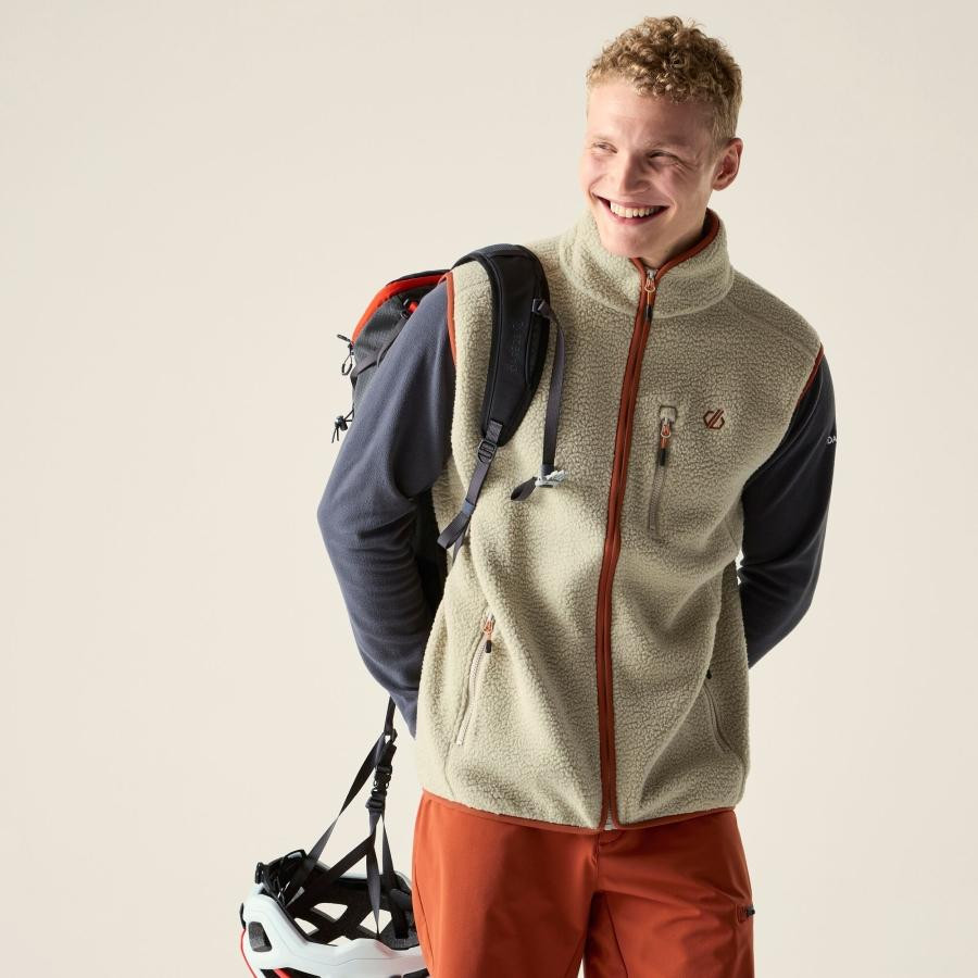 Dare2be Camber Gilet Férfi polár mellény bézs