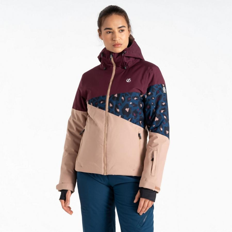Dare2be Ice III Jacket Női síkabát 30000 vízálló és lélegző bordó