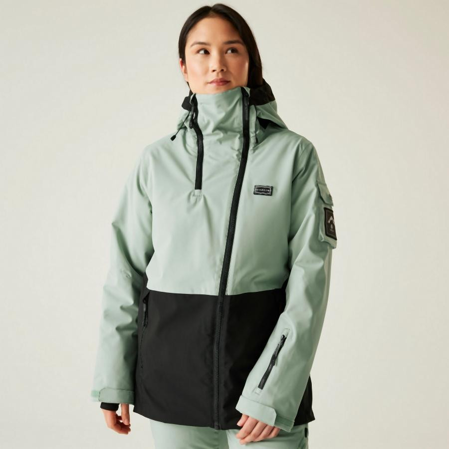 Dare2be Gnarly Jacket Női prémium síkabát zöld