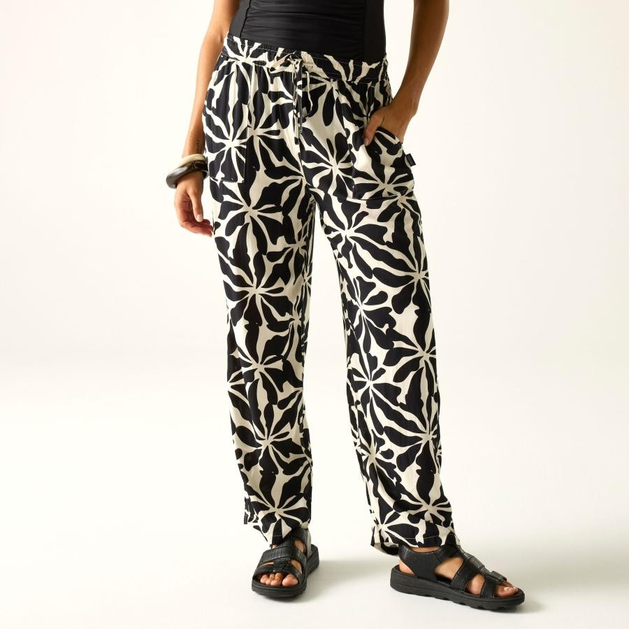 Regatta Elbrie Trousers Női lenge nadrág fekete